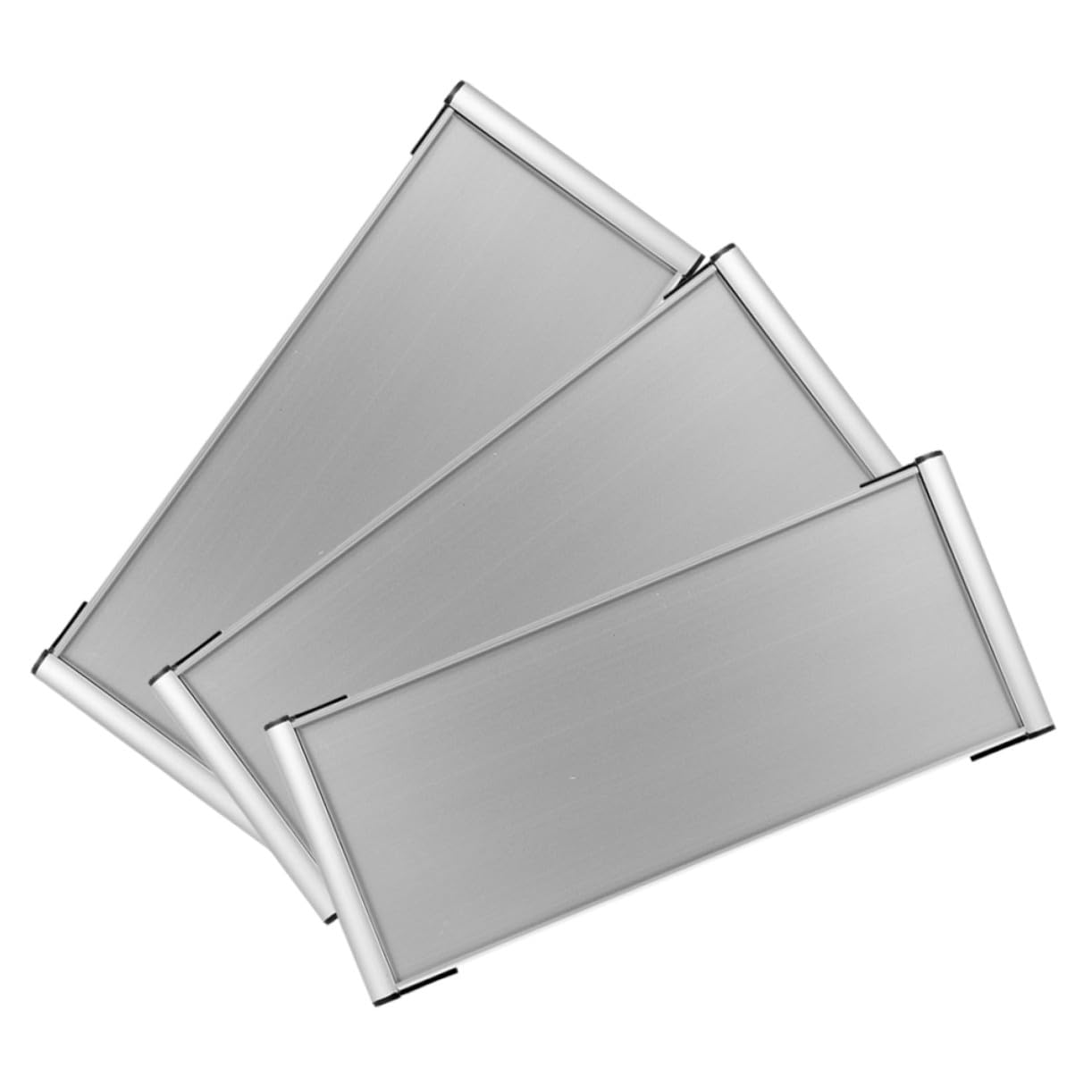 3 Stück-pack Türschildhalter Aus Aluminiumlegierung Doppelseitig Und Unbedruckt Büroschild Zur Wand Und Türmontage Individuelle Beschilderung Sichtbare Orientierungshilfe