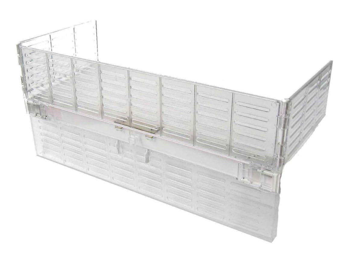 Reer Herdschutzgitter mit Schalterabdeckung, zum Zusammenklappen, aus Kunststoff, transparent