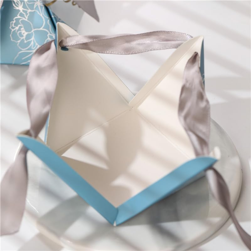 20 Stück Süßigkeitenboxen Hochzeit - Bronzefarbene Geschenkboxen Für Dragees