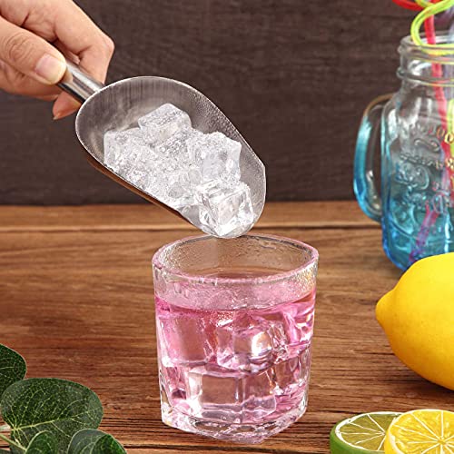 Kovake 4 Stück Edelstahl Eisportionierer, Süßigkeiten Lebensmittel Schaufel, kleine Lebensmittel Servierschaufel für Küche, Bar, Geburtstagsparty, Hochzeit und Buffet - Image 3