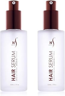 Herstyler Argan Oil Hair Serum Pack of 2 - Anti-Frizz Shine Treatment for Damaged, Dry Hair All Types
