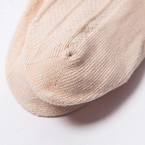 Baby Girls Boys Toddlers No Seam Cotton Knee High Socks Tube Ruffled Stockings 5 Pack2