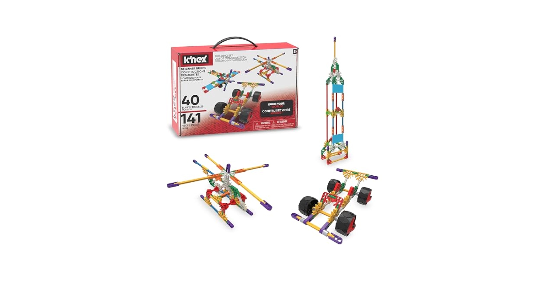 その他 Little Builder 18 piece set KID K'NEX STEM Buildable Educational Set – 66 Pieces – For