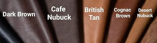 Muestras de marrones y bronceados Colores de Nuestro Cuero Sintético Vegano por The Yard Cuero Sintético Piel Sintética 0.035 in (2 pulgadas de