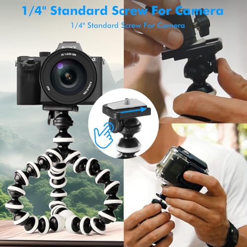 Image of Gorilla Tripod Handheld for Photo Video Shooting YouTube Tiktok Reels|Travel Tripod Mobile Camera Stand Compatible with All Mobile Phones & Small Format Cameras (Gorilla Tripod)