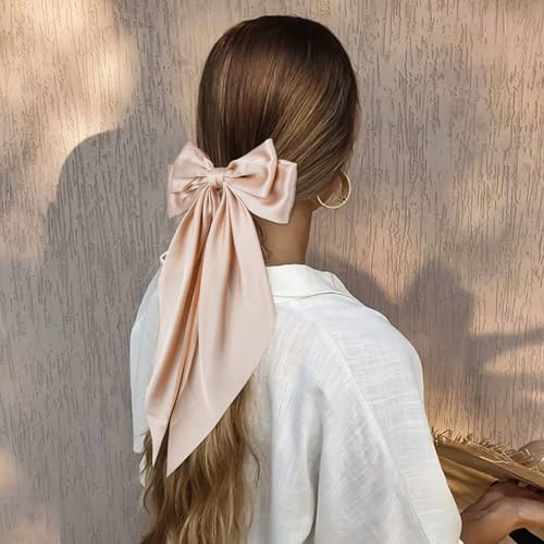 4 Piezas Moños para Cabello con Cinta Larga y Clips miniatura 7