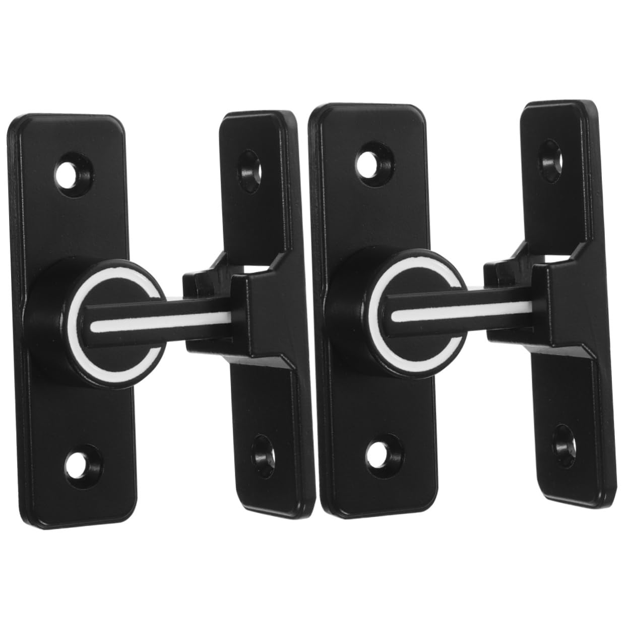 Loquet de porte en acier inoxydable noir mat haute résistance pour extérieur
