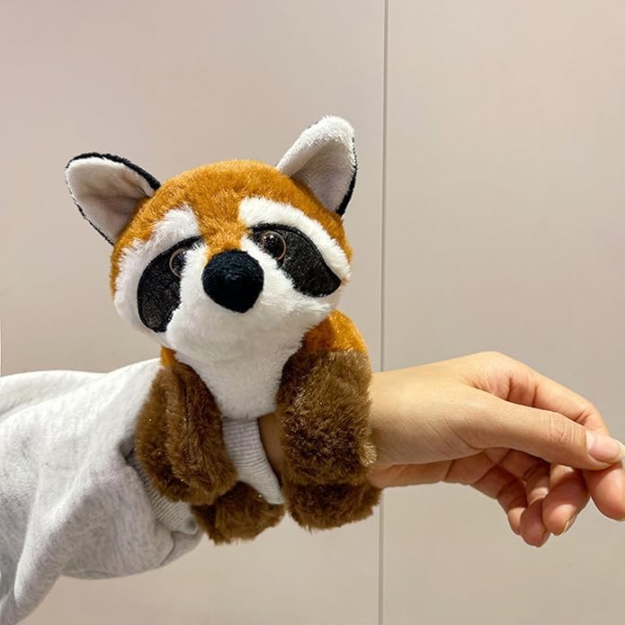 Image of Kids Soft Animal Stuffed Toy Slap Bands Wristbands | Cute Plush Wearable Toy Bracelet for Girls and Boys | Birthday Party Favors, Return Gifts, Stocking Stuffers