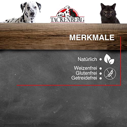 TACKENBERG Rind Pur Nassfutter Dose für Hunde - Hundefutter in Premiumqualität - natürlich getreidefrei, 6 x 800 g