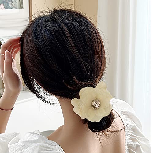 K&Y 6 Pcs Elegant Flower Butterfly Lazy Hair Curler Bun Maker For Hair Scrunchies Ponytails Buns Up Dos Braids Set Hair Accessories (6Pcs Mixed Color 1) #TOP4