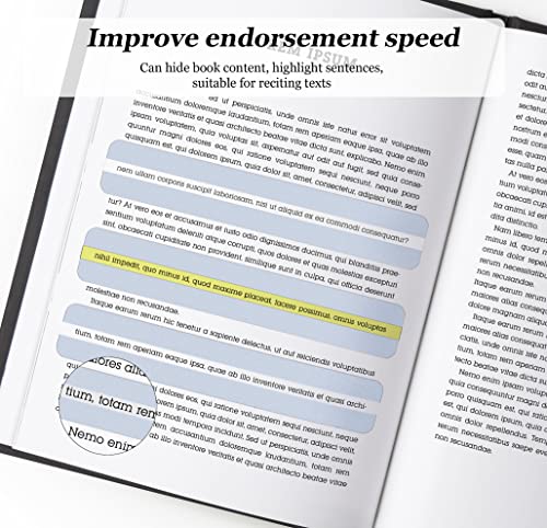 Vicloon Lesen Markieren, 16 Stücke Markierungsstreifen Bunt, Lineale Tracking, Markieren Streifen Farbige Overlay Lese, für Kinder Visuellen Stress, Legasthenie, Schule