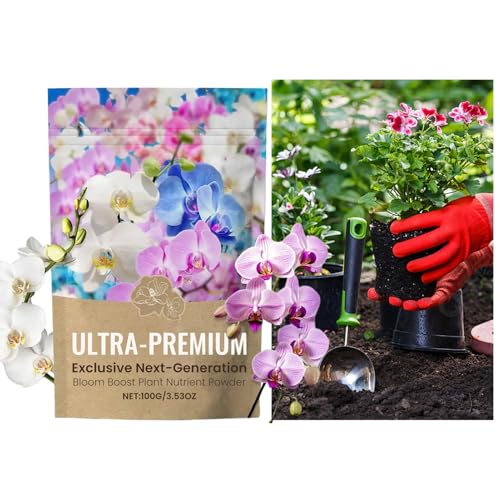 Fertilizante para Plantas de Interior - Fertilizante Vegetal en Polvo,Cuidado de Jardinería Estimulante de Raíces Mejorador de Suelo para Crecimiento Vigoroso Hortalizas Flores Interior