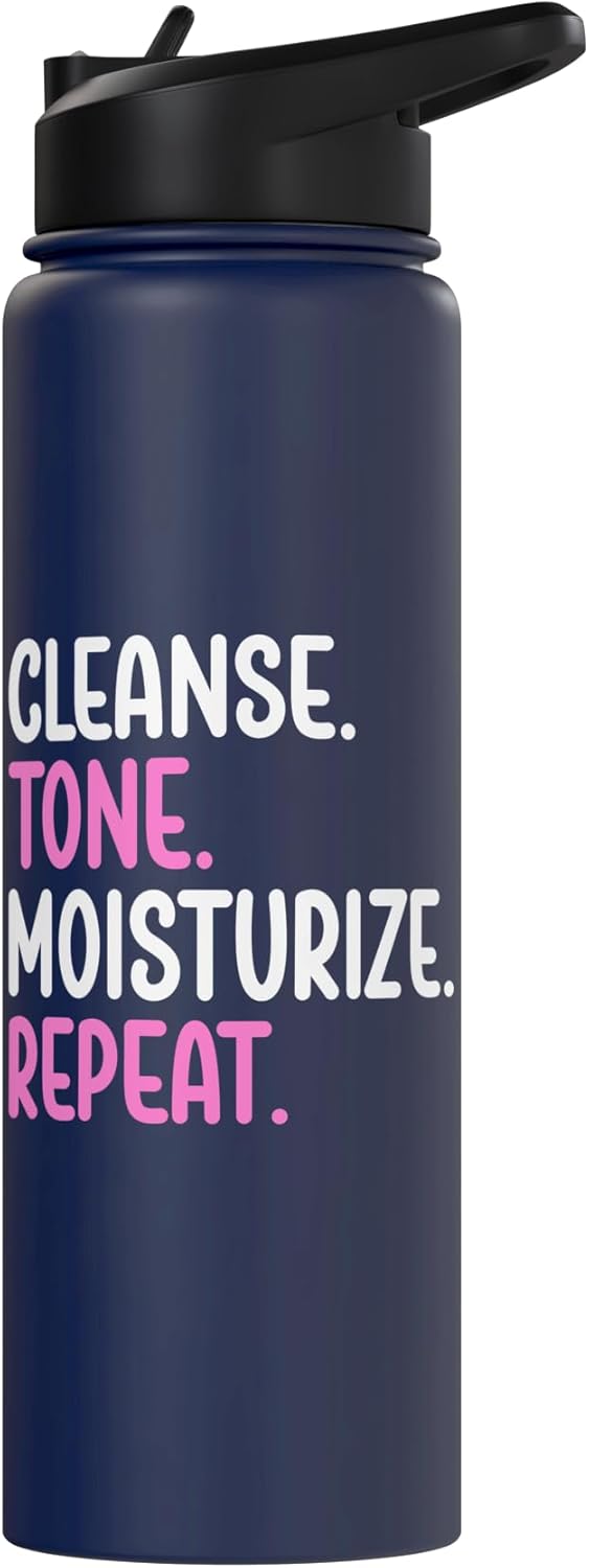 Dermatologist Skincare Skin Esthetician Stainless Steel Insulated Water Bottle