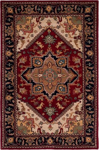 Image of Hand Tufted Modern Design Exported Collection High Low Pattern Wool Carpet for Living Room, Bedroom & Hall (Multi 3, 12 x 18 Feet)