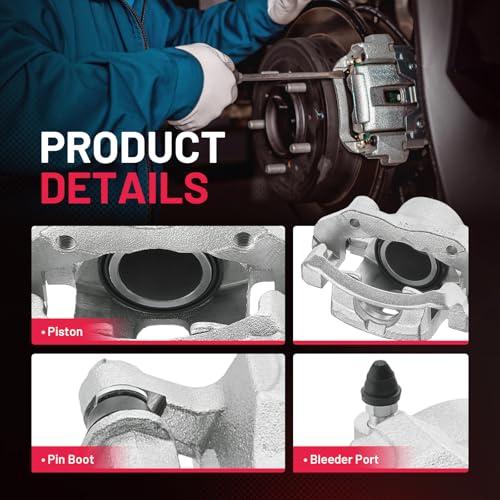 Image of BDFHYK 19-B956A 19-B957A Front Disc Brake Caliper Assembly Compatible with Nissan 720 1983-1986 /D21 1986-1994 /Multi 1986-1988 /Pickup 1995-1997, 2.0L 2.2L 2.4L 2.5L L4 3.0L V6 GAS /DIESEL 2pcs