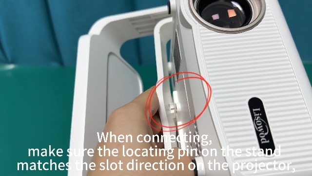 Lisowod Mini Projector with 360° Adjustable Stand and WiFi
