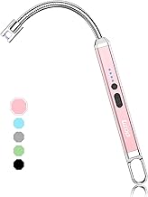 Candle Lighter, Upgraded USB Electric Lighter, Rechargeable Arc Lighter with LED Display, 360Ã‚° Flexible Neck Flameless Grill Long Lighters for Candle Aromatherapy Camping BBQ Gas Stoves (Pack of 2)