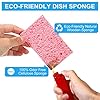Zhengmy 100 Pieces Sponges Bulk Sponges Kitchen Compressed Sponge Natural Dish Sponge Compressed Wood Pulp Cleaning Without Scratching for Kitchen Bathroom, 3.9 x 2.4 x 0.12 Inch (Multicolor) #3