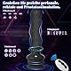 Analplug Sex Spielzeug für die Männer Frauen, Wriggelnde Rotierende Vibrierende Prostata Stimulation Männer Saugnapf mit Fernbedienung, YAWNSHE Anal Dildo Vibrator Analvibratoren für Mann Sexspielzeug