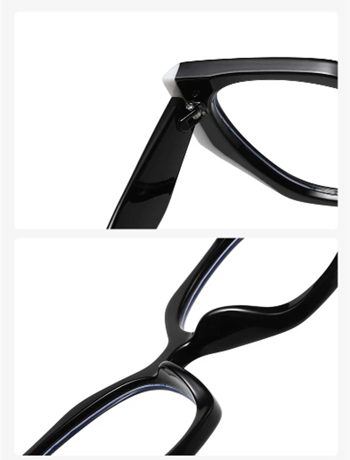 Montura de Gafas Retro, monturas de Gafas antiluz Azul para Hombre, monturas de Gafas de diseño Poligonal para Mujer, Montura de Gafas de Viaje