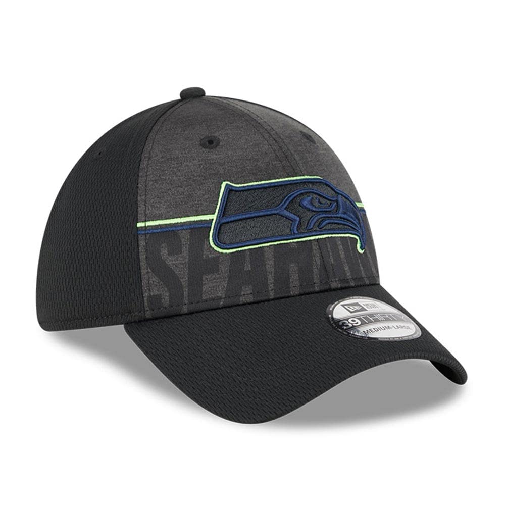 New Era 39Thirty Cappellino – Training 2023 Seattle Seahawks – M/L, Nero , M/L