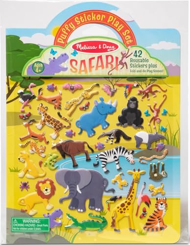 Melissa & Doug Puffy Sticker Play Set: Safari...