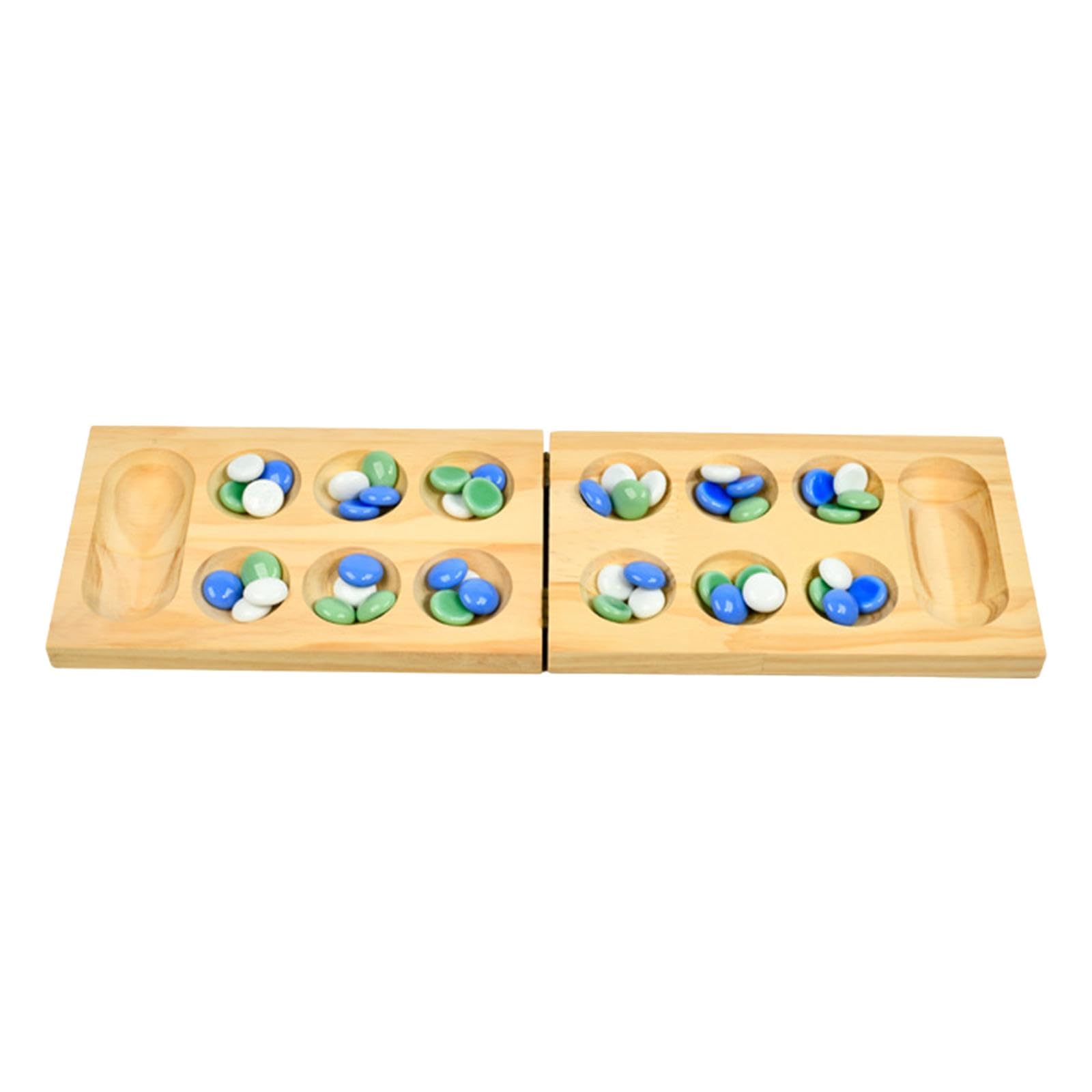 MERISHOPP Foldable Mancala Board Game Classic Entertainment Multi Color Beads for Teen-image-12