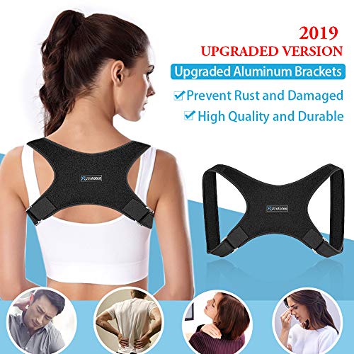 Ltrototea Back Posture Corrector for Women & Men - Back Brace Posture Corrector - Corrects Slouching, Hunching & Bad Posture - Lower Upper Shoulder Neck Pain - Clavicle Support Brace