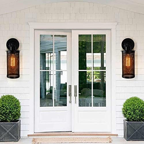 OYIPRO Retro wandlamp, metalen wandlamp, industriële lamp, binnenlamp, E27 lamphouder voor bar, café, winkel, restaurant… - Afbeelding 4