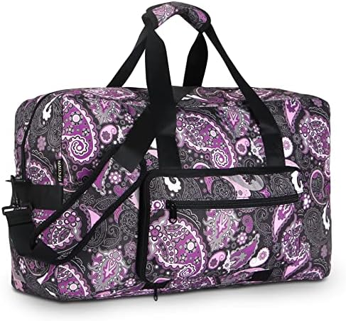 F.FETIVIN Weekender Bag Carry On Travel Duffle Medium Overnight B...