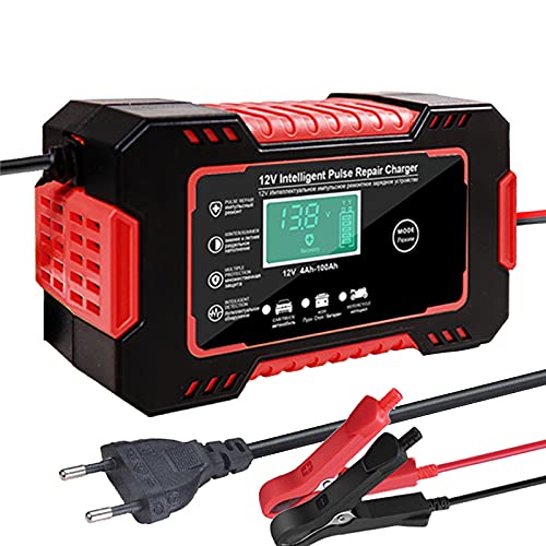 Caricabatterie Auto 12V 6A con Display LCD e Funzione di Riparazione a Impulsi - Pneuservice Italia Caricabatterie Auto 12V 6A con Display LCD e Funzione di Riparazione a Impulsi - Pneuservice Italia