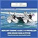 FYMP 10.625 x 15 Trophy Sports 4 Blades Stainless Steel Outboard Propeller fit Mercury Engines 40-60HP(Interchangable Style for Yamaha/Tohatsu Engines),Ref.No.48-878618A46,13 Spline Tooth,RH