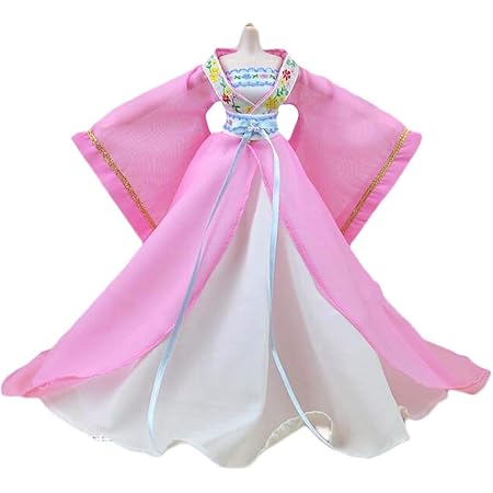 Amazon 手作りの中国風の古代衣装の人形のドレス11 5インチ人形のピンクのプリンセスドレス人形の服 フィギュア ドール 通販