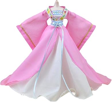 Amazon 手作りの中国風の古代衣装の人形のドレス11 5インチ人形のピンクのプリンセスドレス人形の服 フィギュア ドール 通販