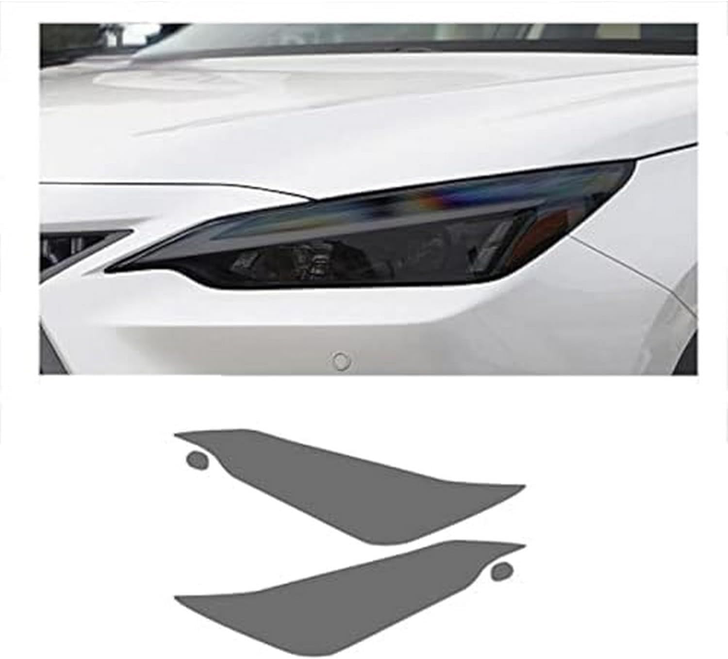 SamLng Car Front Light Film for Lexus NX350h 2022 2023 Car Headlight Protective Film Front Light Transparent Blackened TPU Sticker Car Headlight Protective Film