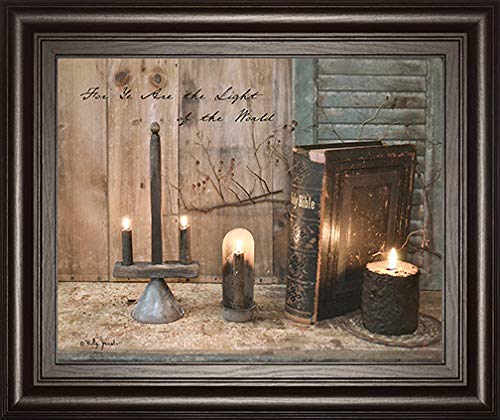 Classy Art for Ye are The Light by Billy Jacobs Framed Print Wall Art, Black