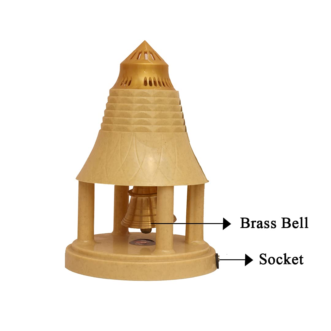 Brass Automatic Pooja Bell - Serene Home Decor -4
