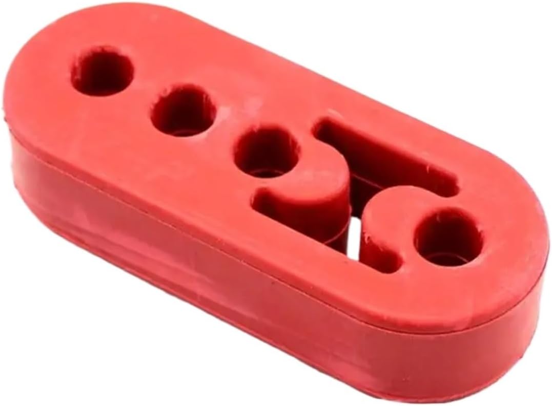 Rubber Exhaust Hanger 16PCS 4 Hole Rubber Exhaust Mount Insulator Grommet Hanger Bushing Shock Absorbent For Cars(Red)