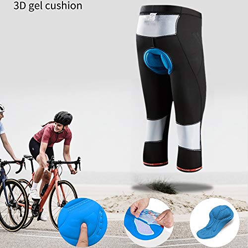 Pantalones Cortos de Ciclismo para Hombre con Gel 3D miniatura 4