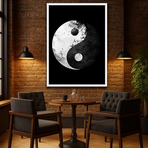Tableau Yin Yang sans cadre pour harmoniser une decoration interieure