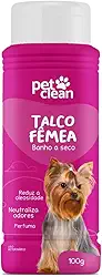 Talco Banho a Seco Femea Pet Clean 100g
