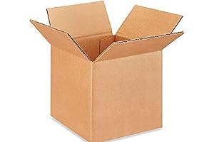 10 Sturdy Corrugated Moving Boxes - 6x6x6 Inches