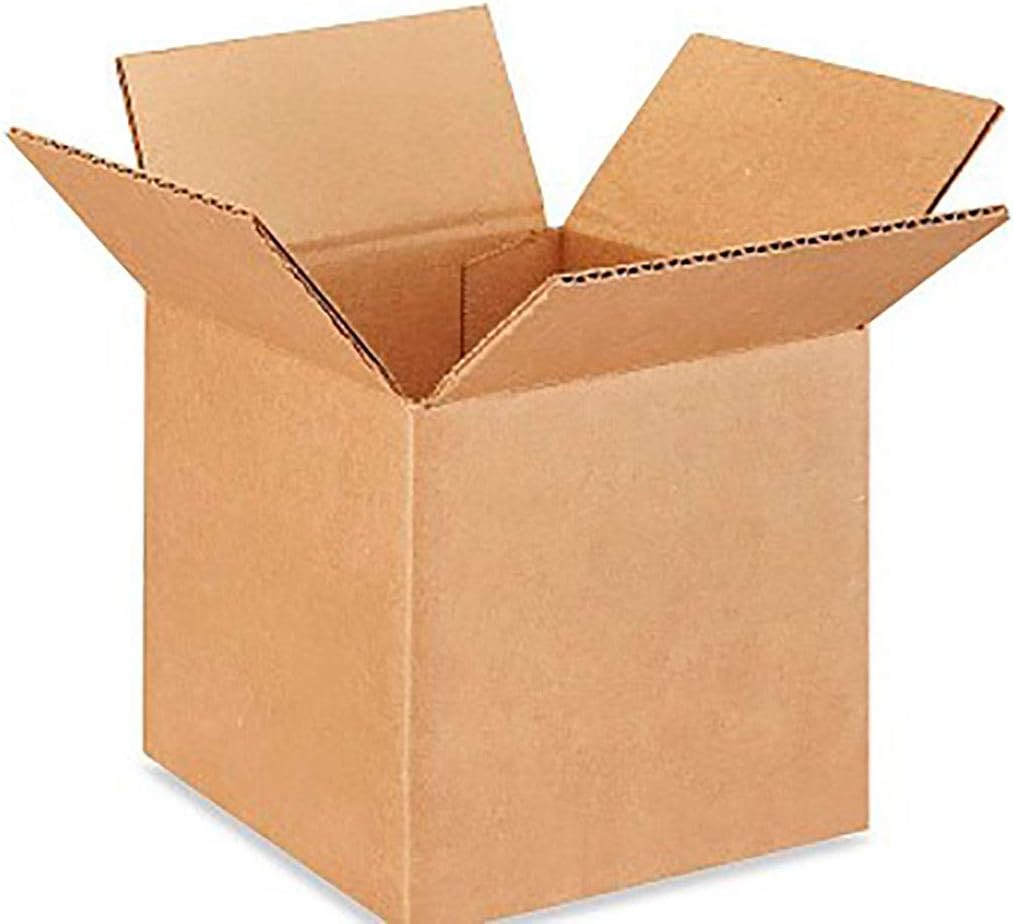 Pantryware Essentials 10 Small Moving Boxes 6x6x6 Corrugated Packing Cardboard Boxes - 10 pack
