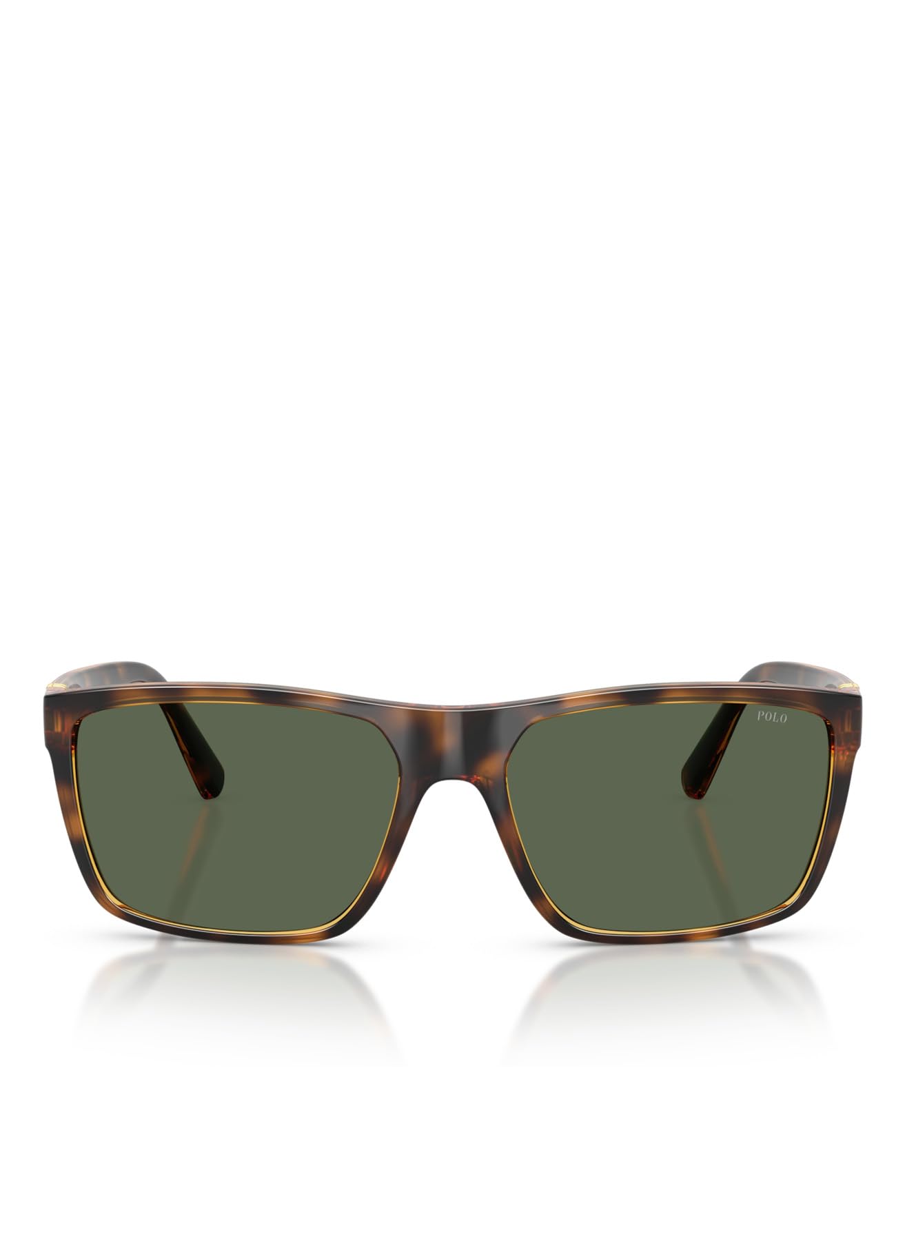 Polo Ralph Lauren , Shiny Transparent Dark Havana Sunglasses Green lenses, PH4133 500371, Mojo Glasses