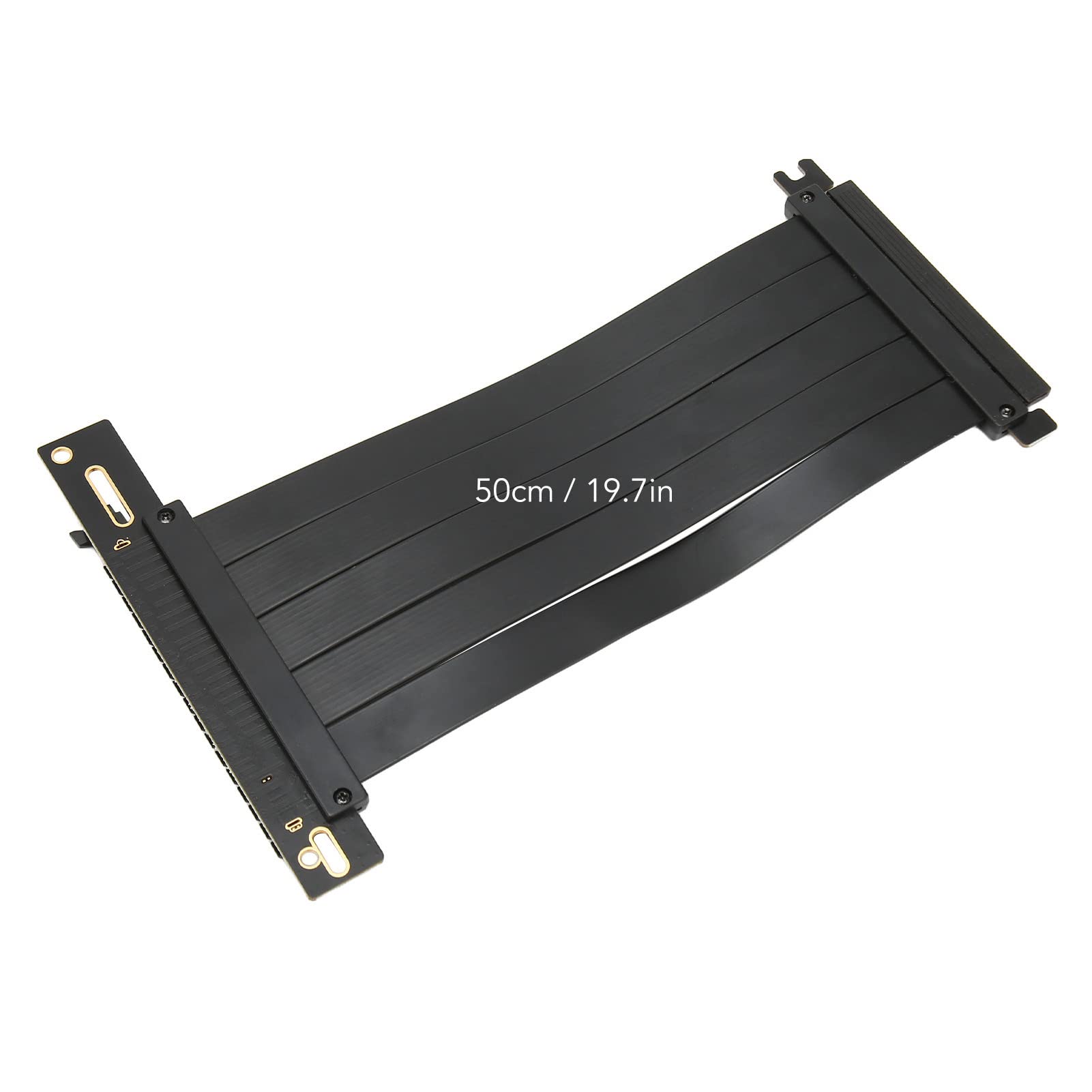 Cable Elevador Extensor PCIE 4.0 X16, Cable de Extensión de Tarjeta Gráfica 25.6GB Cable de Extensión de Tarjeta Gráfica PCIE 4.0 X16 de Alta Velocidad, Plug and Play (50cm)