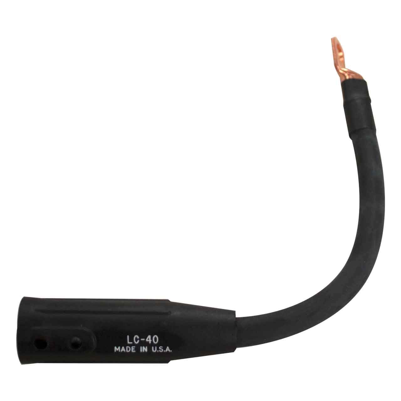 Direct 1/0 Welding Cable Lead 1 Foot Long Negative Connector