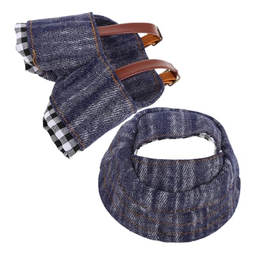 EXCEART 赤ちゃん 人形 アクセサリー カウボーイ 帽子 ぬいぐるみ 動物 服 作る クマ 服 DIY 人形 かわいい アクセサリー 小さな クマ