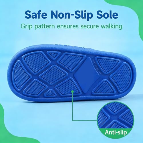 Image of Toddler Little Kids Slides Sandals Unicorn Dinosaur Bunny Beach Pool Shower Slides Anti-Skid Home Bath Slippers Cute Summer Outdoor Shoes for Girls and Boys