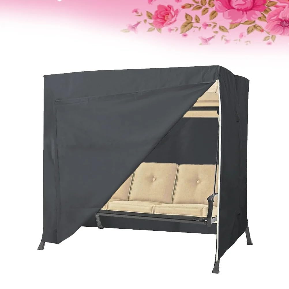 pokrowce na hamaki Pokrowiec ochronny na meble ogrodowe Zewnętrzny wodoodporny pokrowiec na huśtawkę przeciwpyłową do domu i ogrodu 220x125x170cm osłona ochronna