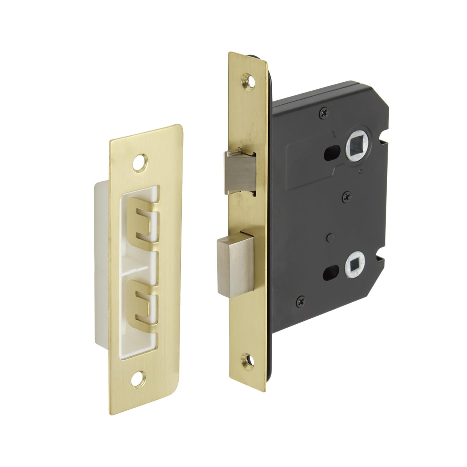 Access Hardware Satin Brass Bathroom Mortice Lock For Doors - 76Mm / 57Mm Backset